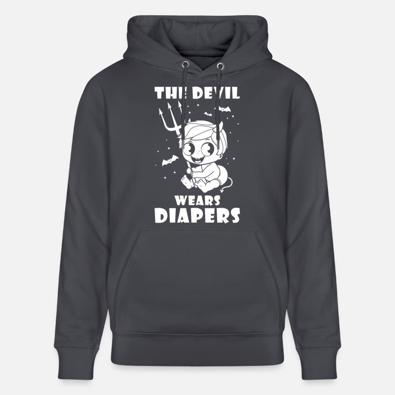 The Devil wears Diapers - Stanley/Stella Unisex Bio-Hoodie CRUISER - Indigoblau