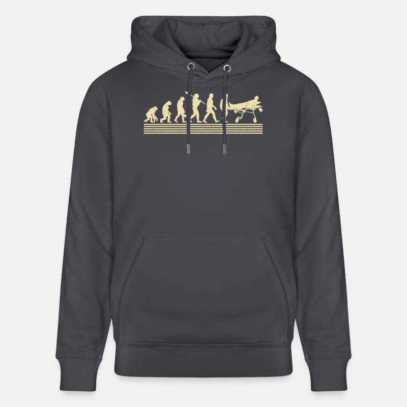 Évolution des ambulanciers paramédicaux - Sweat à capuche bio CRUISER Stanley/Stella Unisexe - bleu indigo