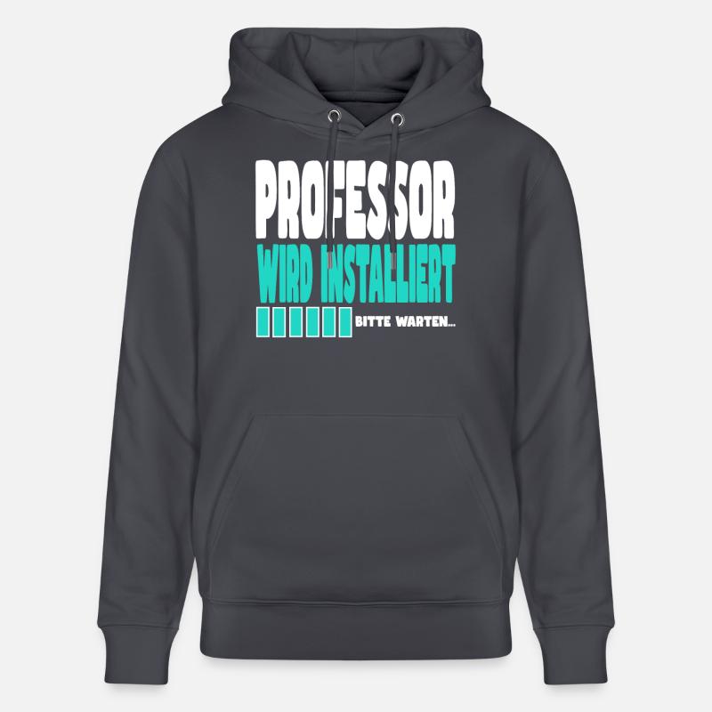 Professor wird installiert - Stanley/Stella Unisex Bio-Hoodie CRUISER - Indigoblau
