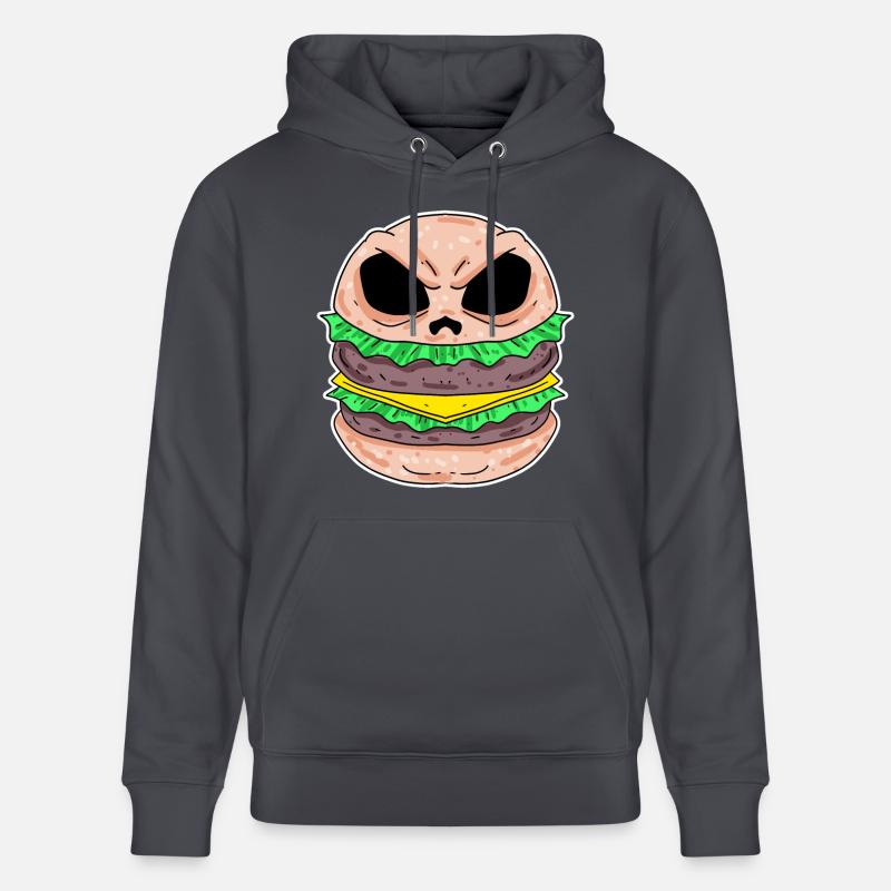 Burger Crâne - Sweat à capuche bio CRUISER Stanley/Stella Unisexe - bleu indigo