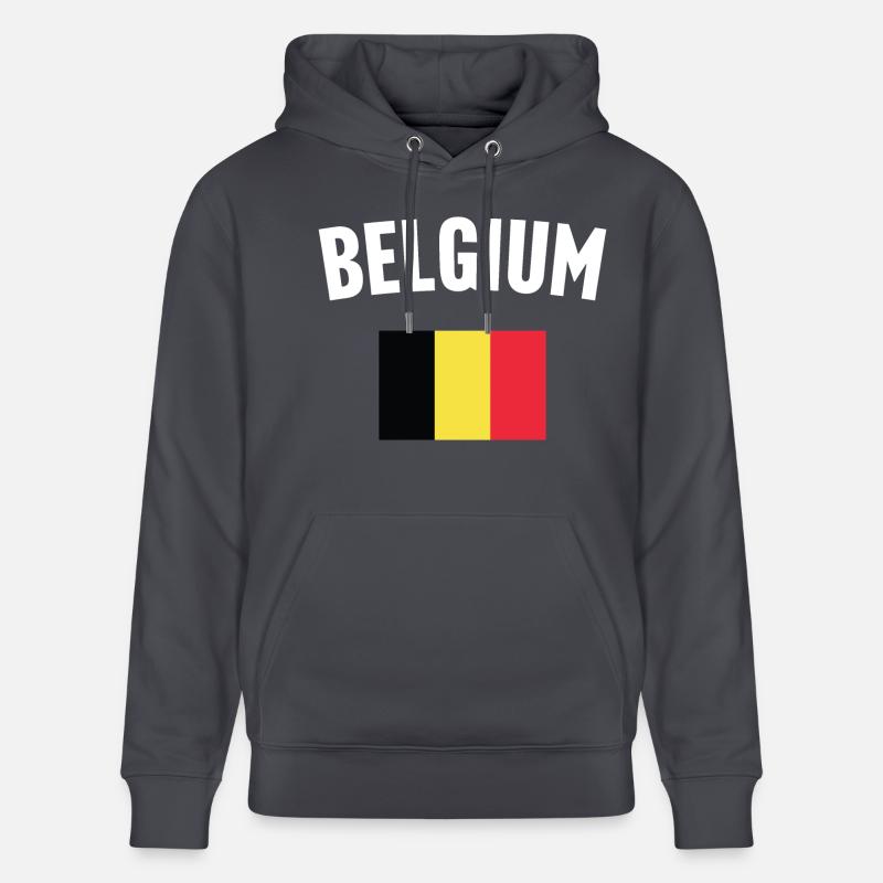 Drapeau de la Belgique - Sweat à capuche bio CRUISER Stanley/Stella Unisexe - bleu indigo