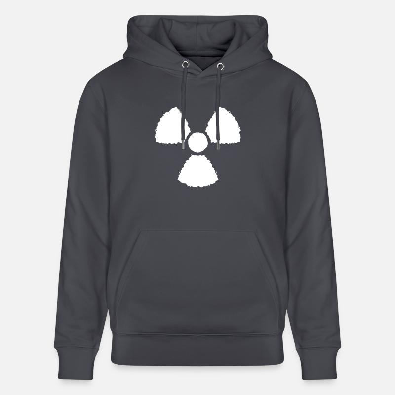 Nuklear Symbol Zeichen - Stanley/Stella Unisex Bio-Hoodie CRUISER  - Indigoblau