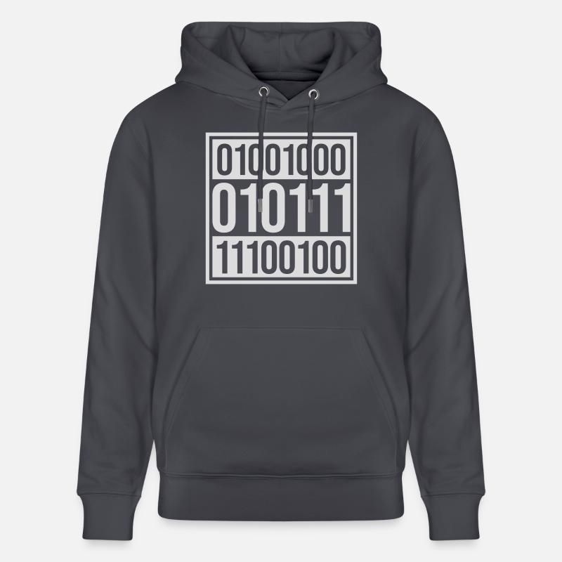 Binär Code Programm Sprache - Stanley/Stella Unisex Bio-Hoodie CRUISER  - Indigoblau