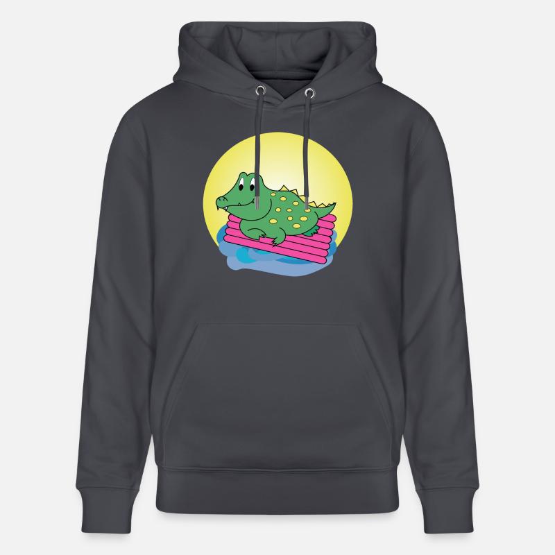 Kai Crocodile - Cadeau - Idée cadeau - Sweat à capuche bio CRUISER Stanley/Stella Unisexe - bleu indigo