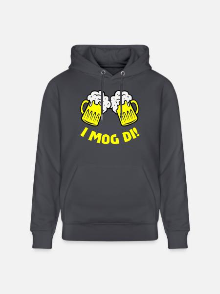 beer i mog di - Stanley/Stella CRUISER Unisex Organic Hoodie - indigo blue