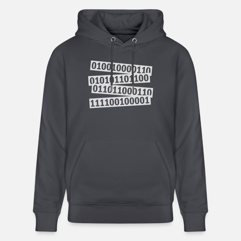 Binär Code Programm Sprache - Stanley/Stella Unisex Bio-Hoodie CRUISER  - Indigoblau