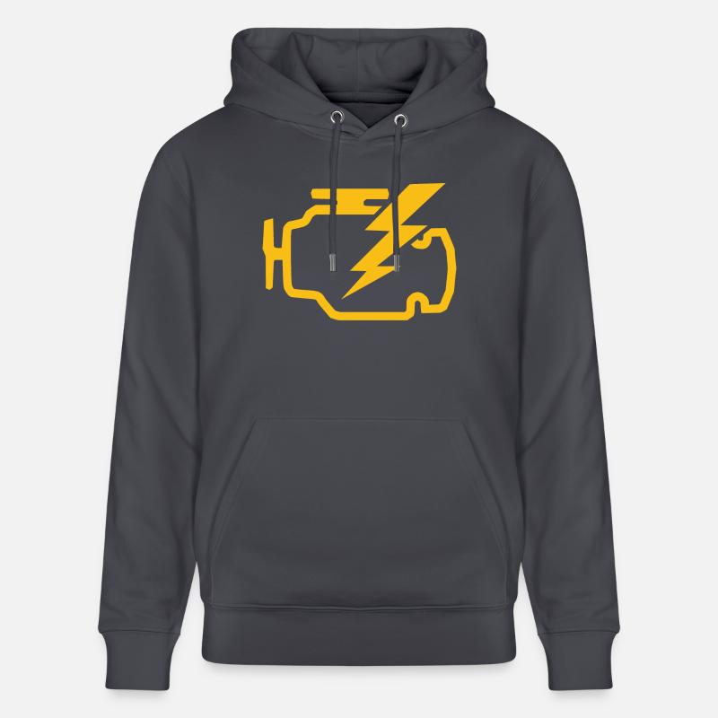check engine light Zeichen Geschenkidee - Stanley/Stella Unisex Bio-Hoodie CRUISER  - Indigoblau