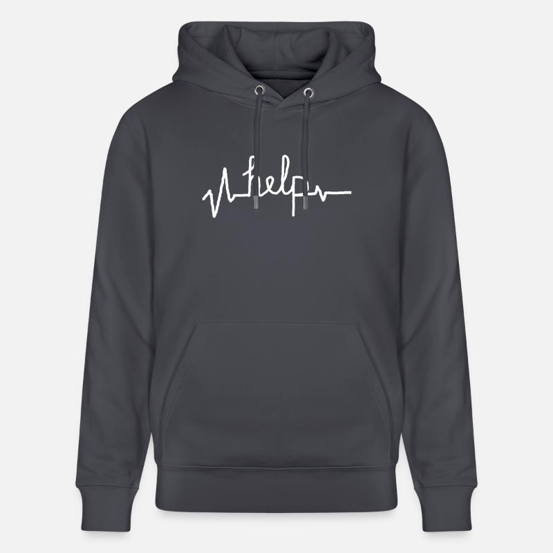 help -aide - Sweat à capuche bio CRUISER Stanley/Stella Unisexe - bleu indigo