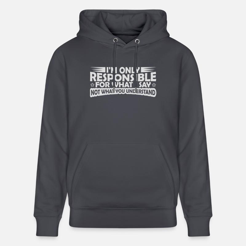 ce que je dis citation - Sweat à capuche bio CRUISER Stanley/Stella Unisexe - bleu indigo