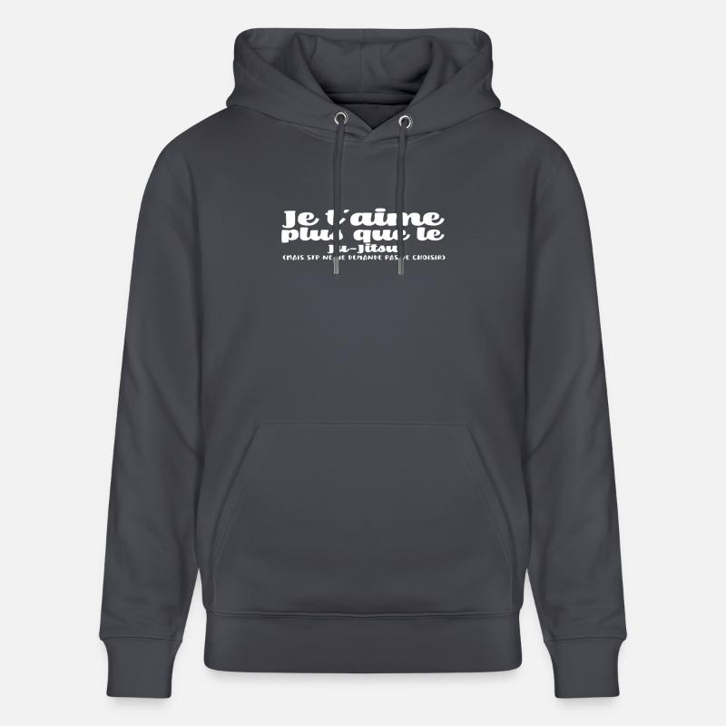Je t'aime Ju-Jitsu noel - Sweat à capuche bio CRUISER Stanley/Stella Unisexe - bleu indigo