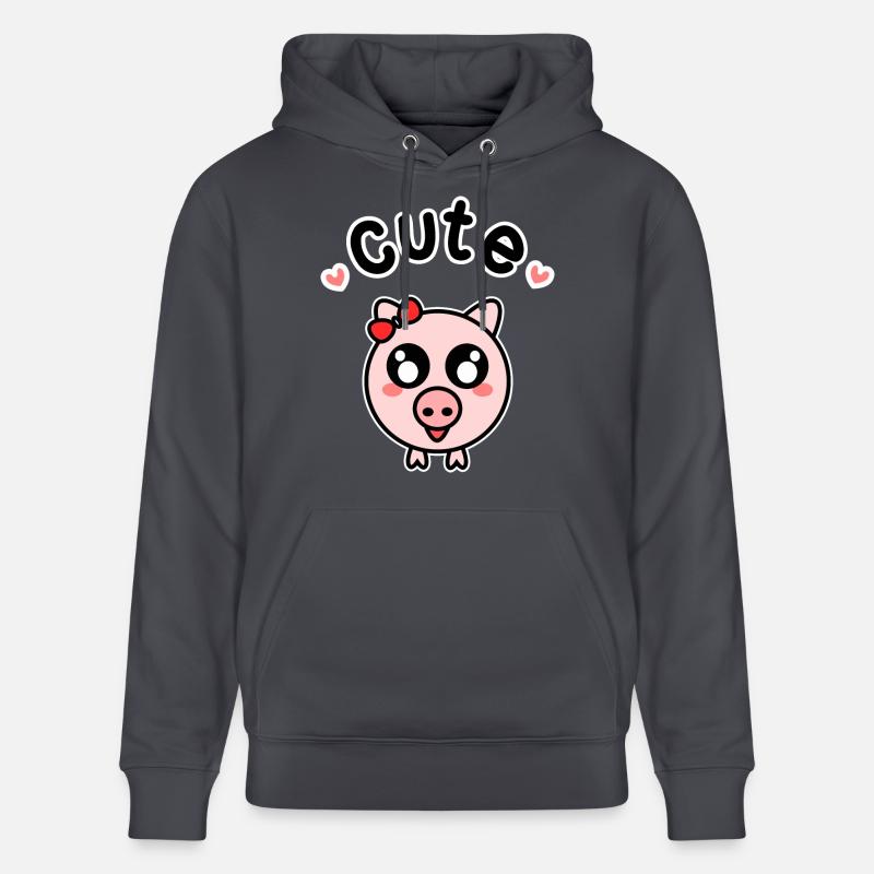 Cochon fermier cochon doux - Sweat à capuche bio CRUISER Stanley/Stella Unisexe - bleu indigo