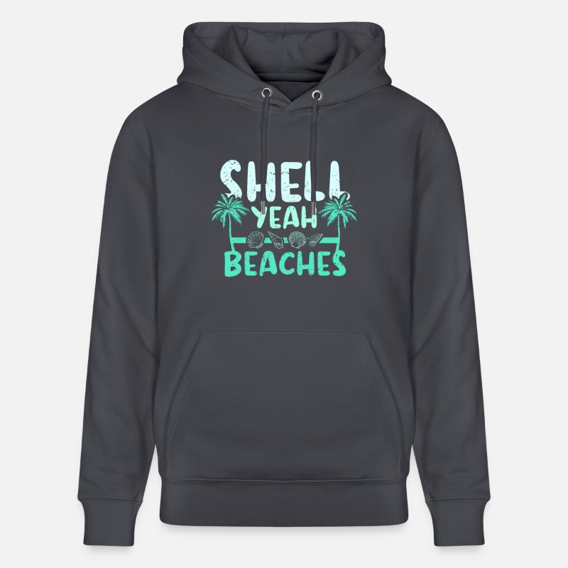 Shell oui plages - Sweat à capuche bio CRUISER Stanley/Stella Unisexe - bleu indigo