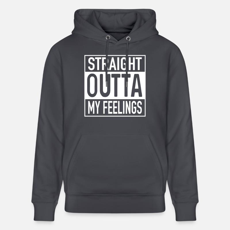Straight OUTTA Mes sentiments - Sweat à capuche bio CRUISER Stanley/Stella Unisexe - bleu indigo