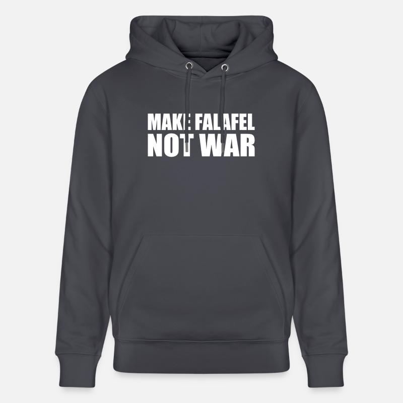 Make falafel not war - Sweat à capuche bio CRUISER Stanley/Stella Unisexe - bleu indigo