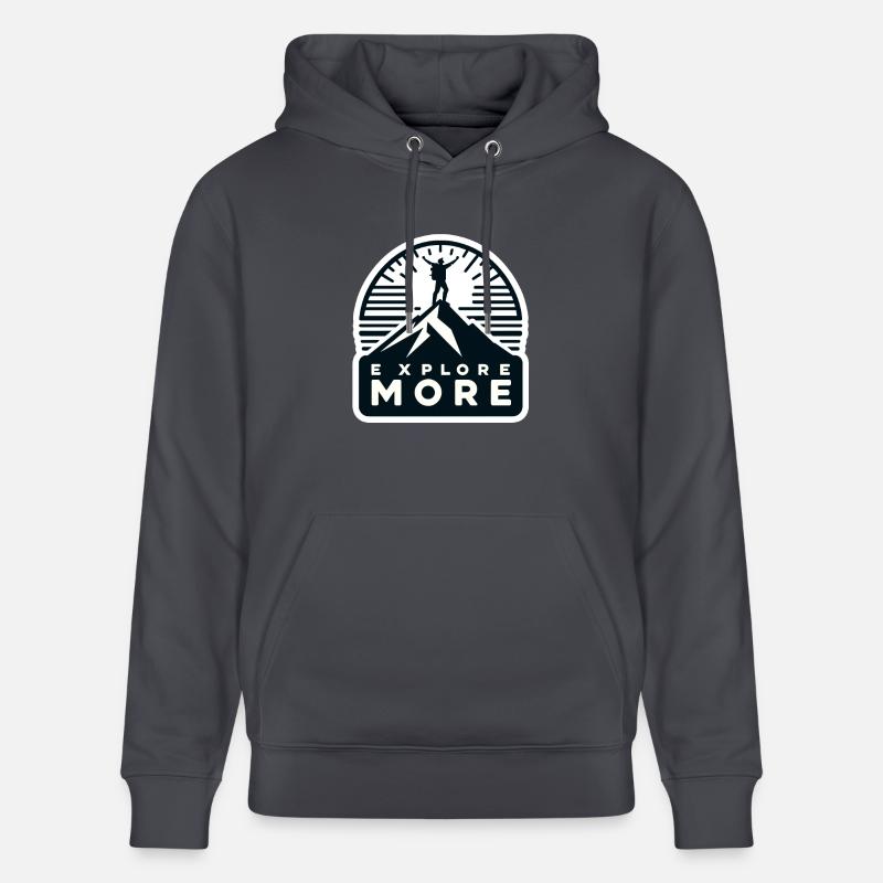 Explore more - Wanderer - Stanley/Stella Unisex Bio-Hoodie CRUISER  - Indigoblau