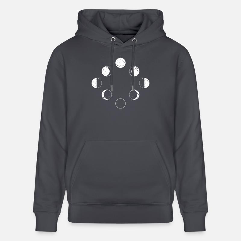 Phases de la lune - Sweat à capuche bio CRUISER Stanley/Stella Unisexe - bleu indigo