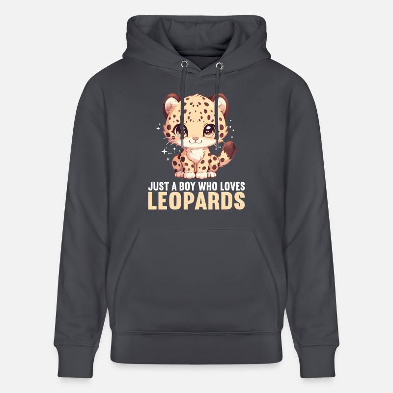 Léopard léopard - Sweat à capuche bio CRUISER Stanley/Stella Unisexe - bleu indigo