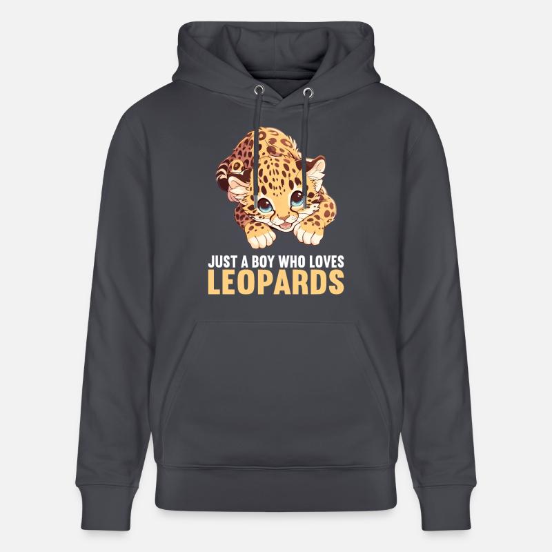 Léopard léopard - Sweat à capuche bio CRUISER Stanley/Stella Unisexe - bleu indigo
