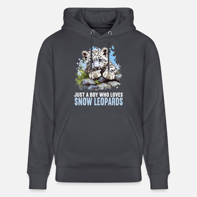 Léopard des neiges Schneeleoparden Schneeleopard - Sweat à capuche bio CRUISER Stanley/Stella Unisexe - bleu indigo