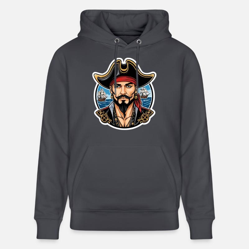 Pirate Style Néo Traditionnel - Sweat à capuche bio CRUISER Stanley/Stella Unisexe - bleu indigo