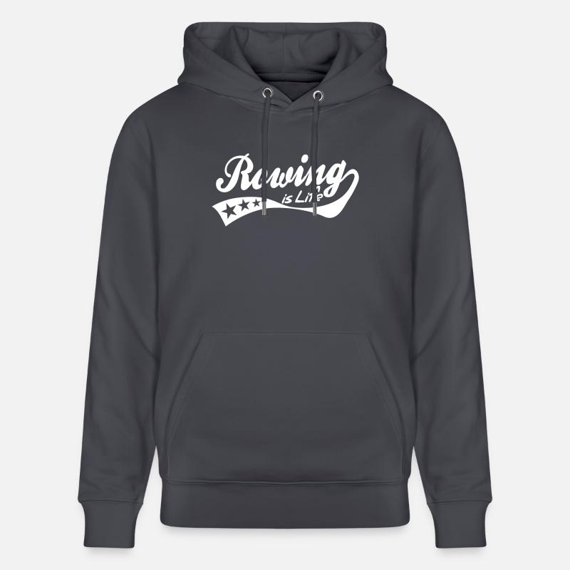 rowing is life - retro - Sweat à capuche bio CRUISER Stanley/Stella Unisexe - bleu indigo