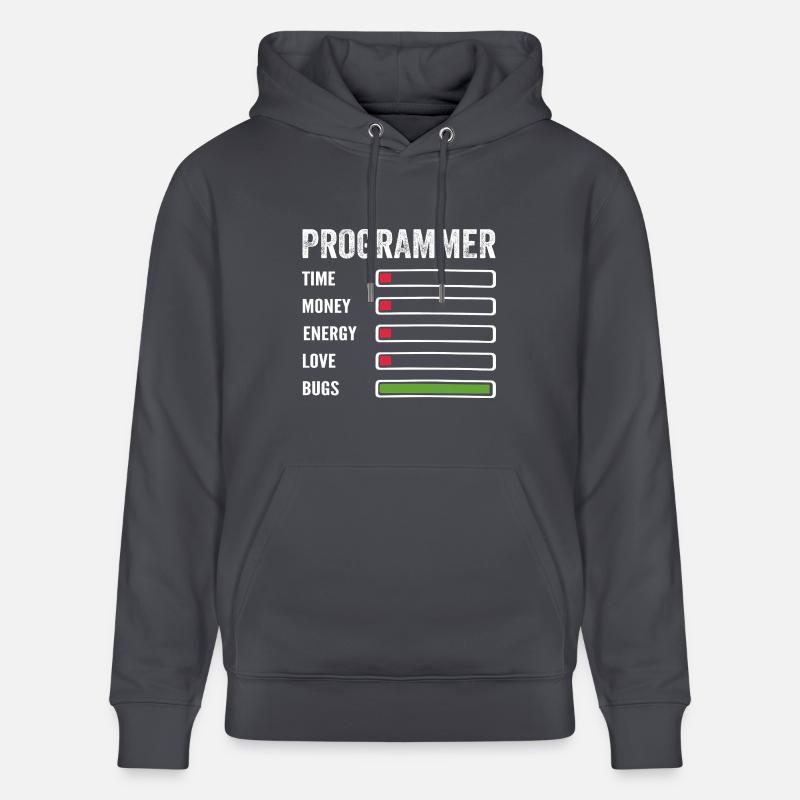 Developer Humor Programmer Coder - Stanley/Stella CRUISER Unisex Organic Hoodie - indigo blue