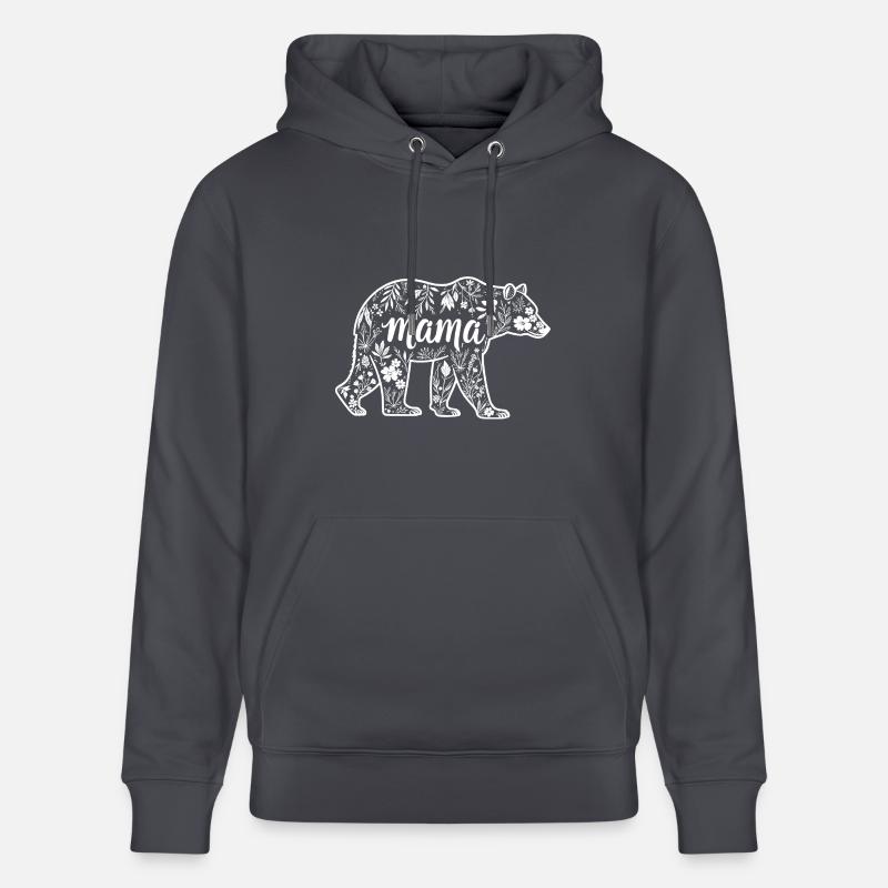 mama bear - maman ourse - Sweat à capuche bio CRUISER Stanley/Stella Unisexe - bleu indigo