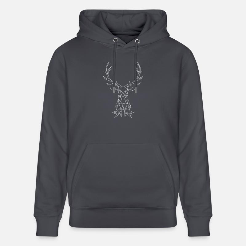 Polygone de cerf - Sweat à capuche bio CRUISER Stanley/Stella Unisexe - bleu indigo