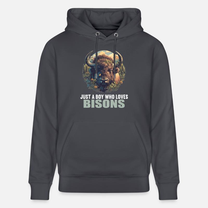 Bisons Bison - Sweat à capuche bio CRUISER Stanley/Stella Unisexe - bleu indigo