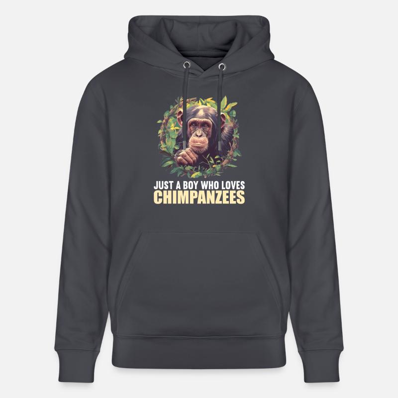 Chimpanzé Schimpansen Schimpanse - Sweat à capuche bio CRUISER Stanley/Stella Unisexe - bleu indigo