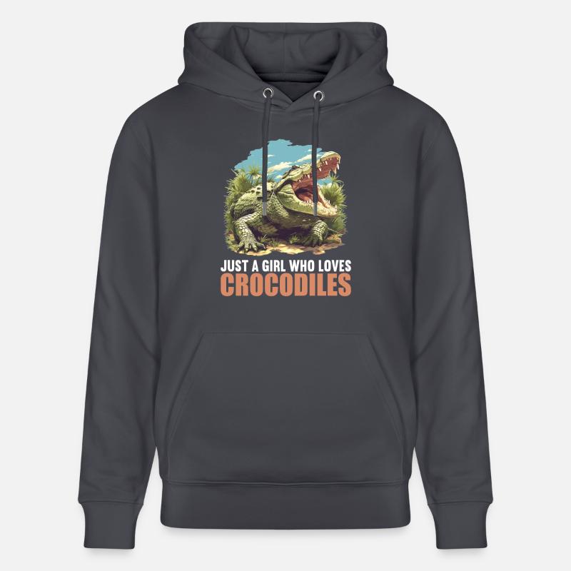 Crocodiles Crocodile - Sweat à capuche bio CRUISER Stanley/Stella Unisexe - bleu indigo