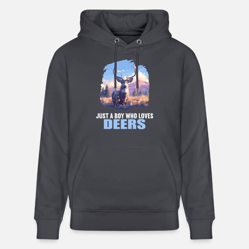 Cerf Cerf - Sweat à capuche bio CRUISER Stanley/Stella Unisexe - bleu indigo