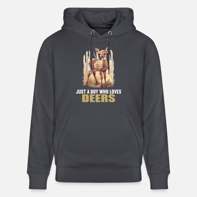 Hirsche Hirsch - Stanley/Stella Unisex Bio-Hoodie CRUISER  - Indigoblau