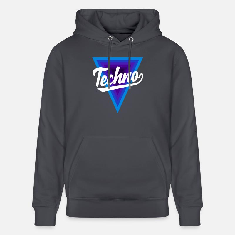 Techno Lover Triangle Design - Sweat à capuche bio CRUISER Stanley/Stella Unisexe - bleu indigo