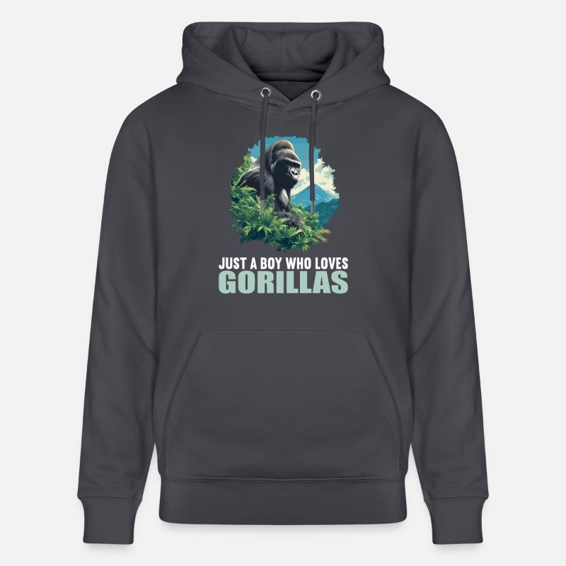 Gorilles Gorilles - Sweat à capuche bio CRUISER Stanley/Stella Unisexe - bleu indigo