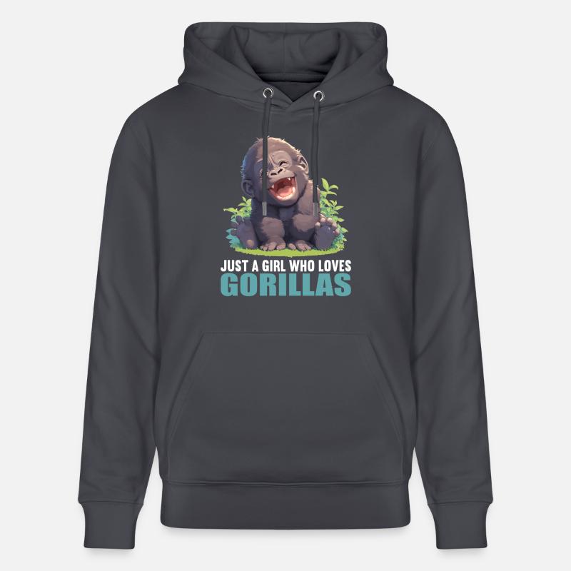 Gorilles Gorilles - Sweat à capuche bio CRUISER Stanley/Stella Unisexe - bleu indigo