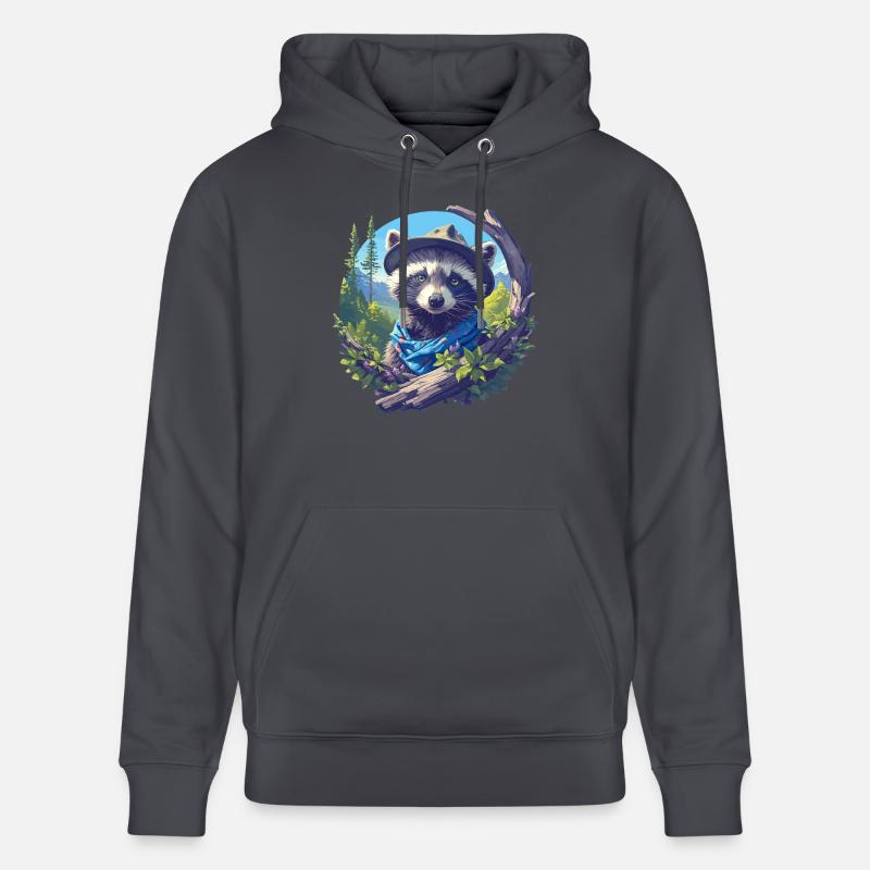 Ratons laveurs Raton laveur - Sweat à capuche bio CRUISER Stanley/Stella Unisexe - bleu indigo