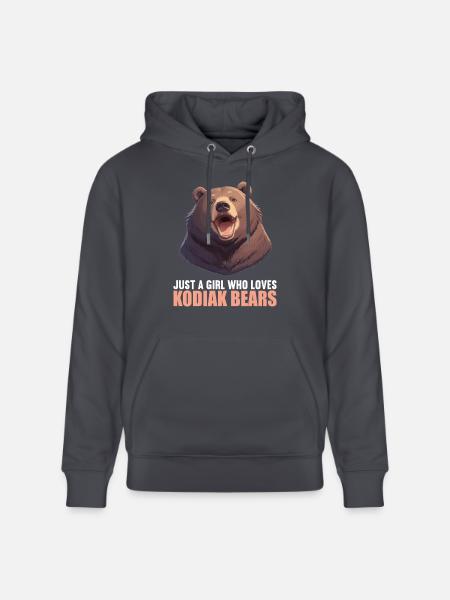 Kodiak Bear Kodiak Bear - Stanley/Stella CRUISER Unisex Organic Hoodie - indigo blue