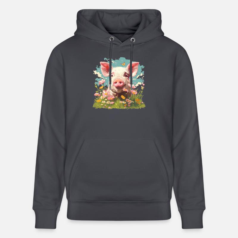 Cochon Cochon - Sweat à capuche bio CRUISER Stanley/Stella Unisexe - bleu indigo