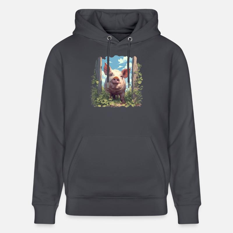 Cochon Cochon - Sweat à capuche bio CRUISER Stanley/Stella Unisexe - bleu indigo