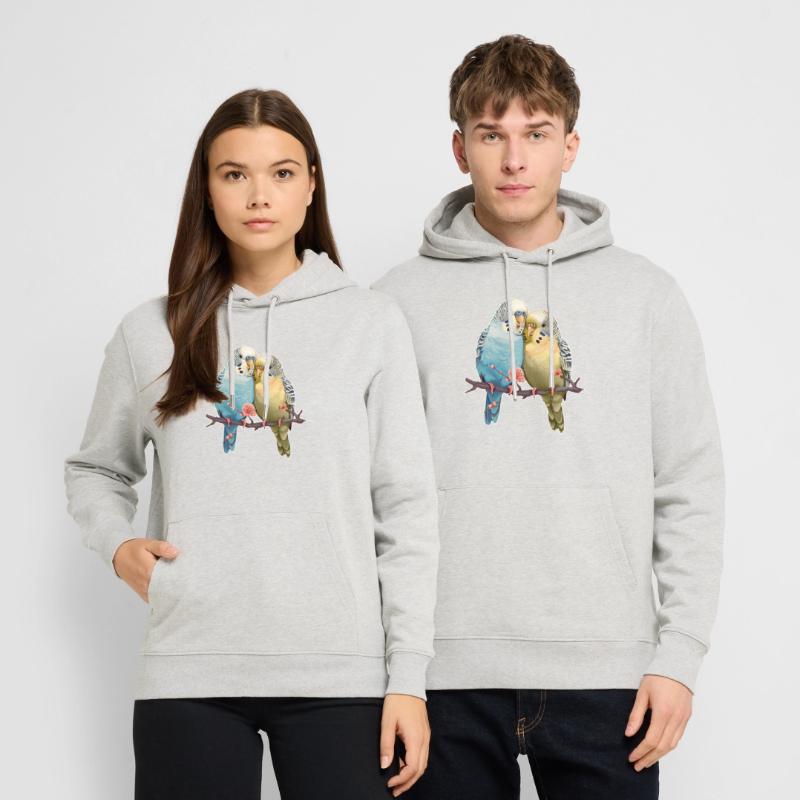 Wellensittiche Stanley/Stella Unisex Bio-Hoodie CRUISER 