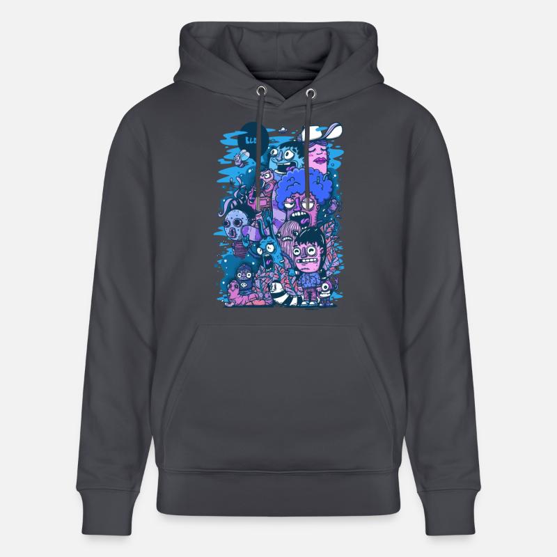 Projet Bleu - Sweat à capuche bio CRUISER Stanley/Stella Unisexe - bleu indigo