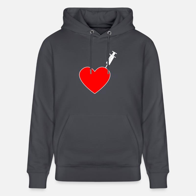 Impfung - Ich bin geimpft - Stanley/Stella Unisex Bio-Hoodie CRUISER  - Indigoblau
