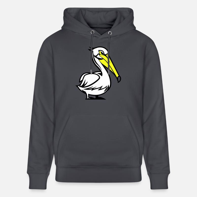 pelikan comic - Stanley/Stella Unisex Bio-Hoodie CRUISER  - Indigoblau