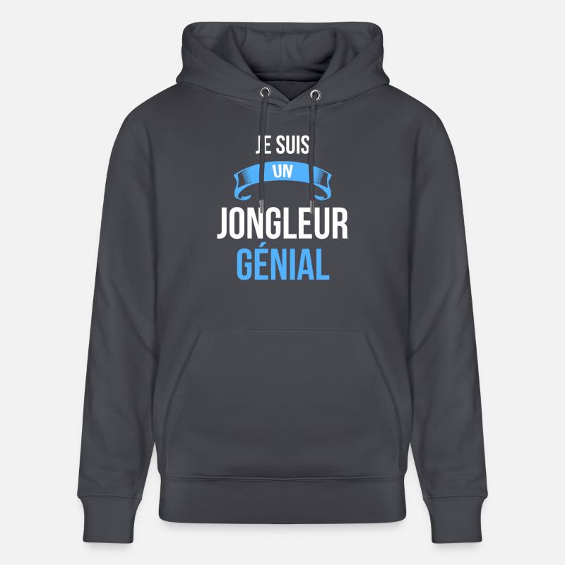 je suis un Jongleur génial - Sweat à capuche bio CRUISER Stanley/Stella Unisexe - bleu indigo