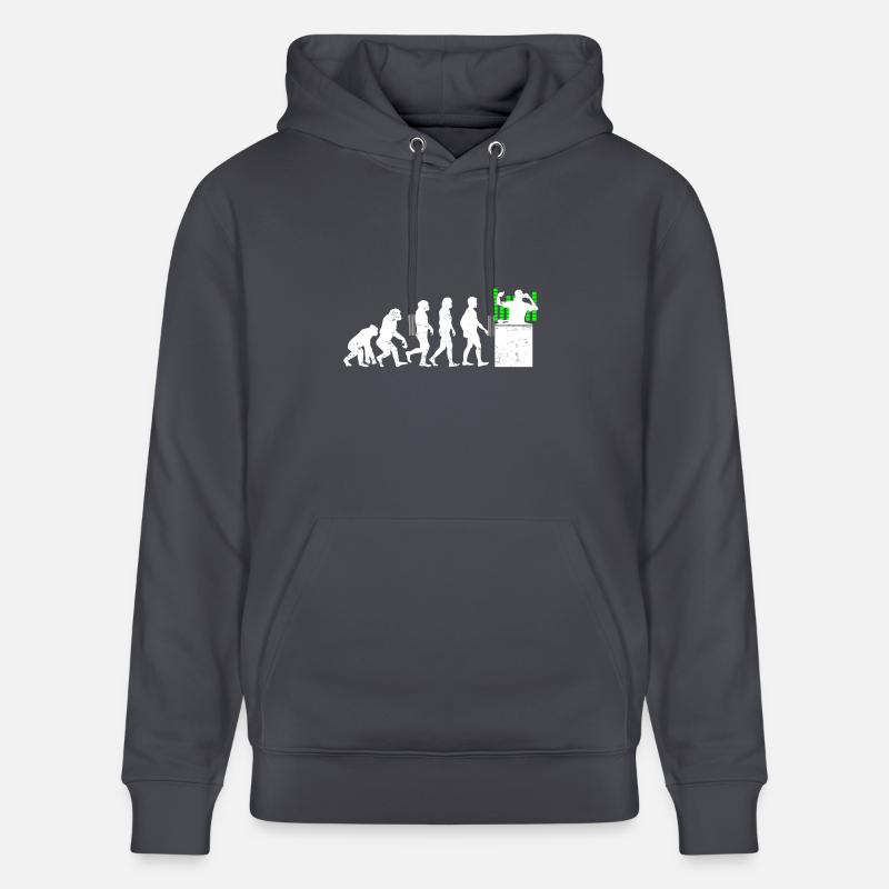 Dj evolution development music turntable - Stanley/Stella CRUISER Unisex Organic Hoodie - indigo blue