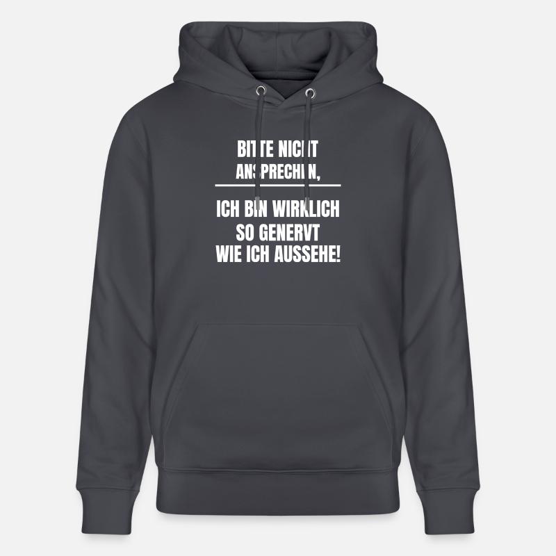 Bitte nicht ansprechen - Stanley/Stella Unisex Bio-Hoodie CRUISER - Indigoblau