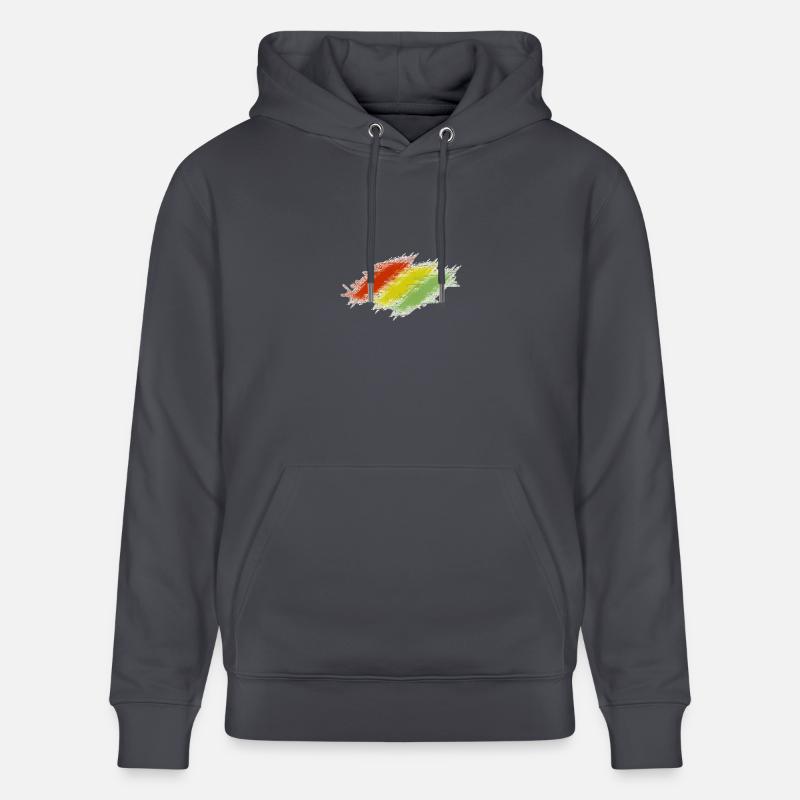 Rasta Scratches - Sweat à capuche bio CRUISER Stanley/Stella Unisexe - bleu indigo