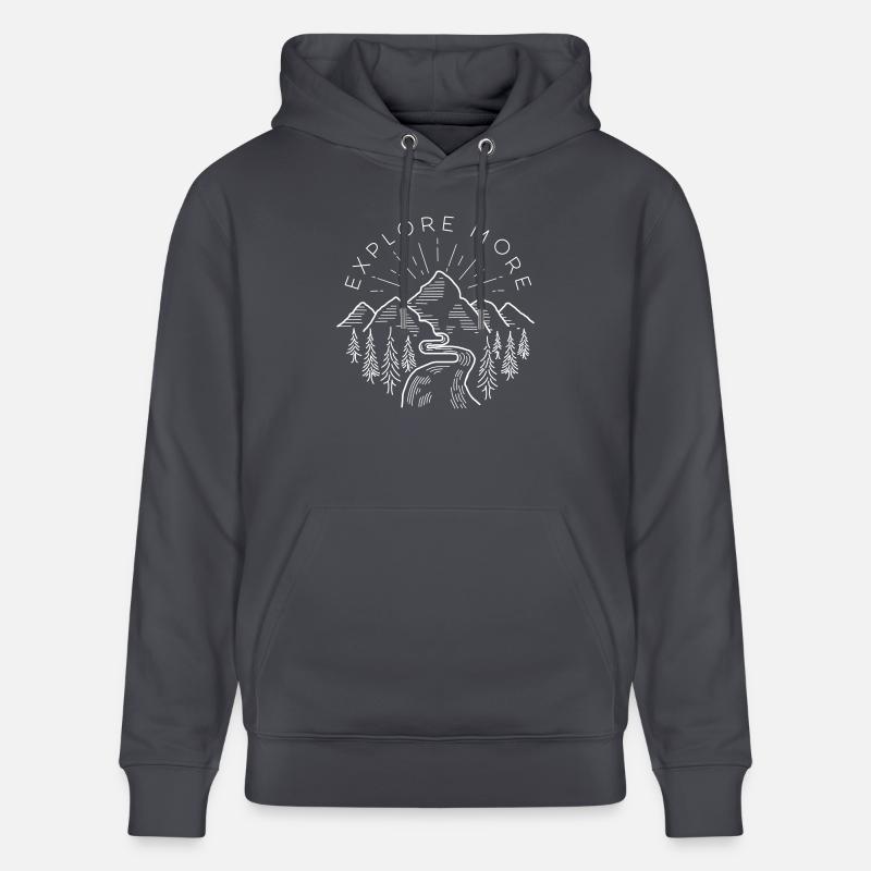 Explore more - Sweat à capuche bio CRUISER Stanley/Stella Unisexe - bleu indigo
