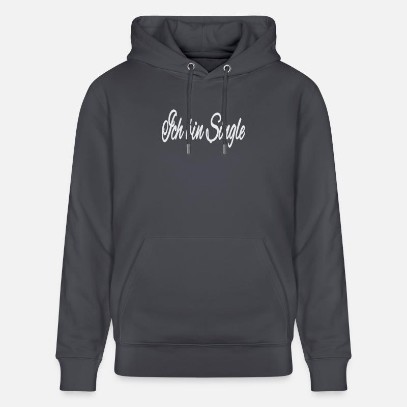 Je suis célibataire - Sweat à capuche bio CRUISER Stanley/Stella Unisexe - bleu indigo